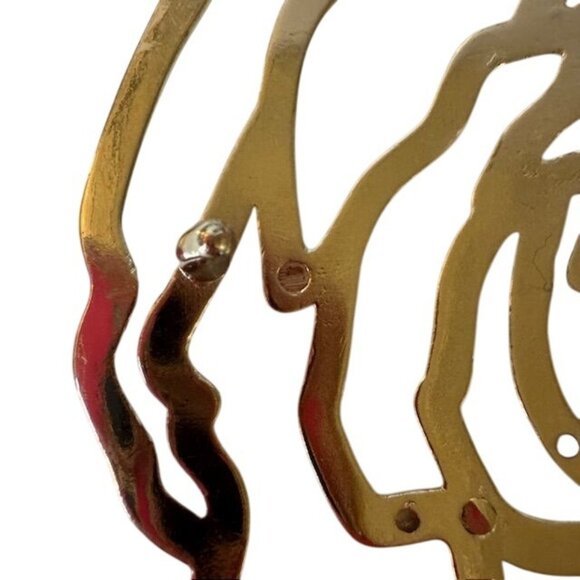 Rose silver Metal Belt Buckle Floral Design - Picture 3 of 5